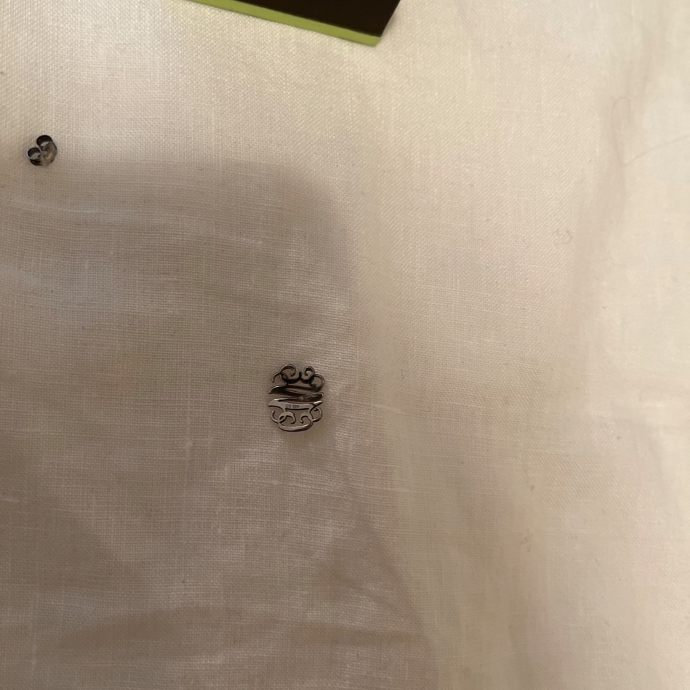 Ross Simons Sterling Silver Small Monogram Earrin… - image 8